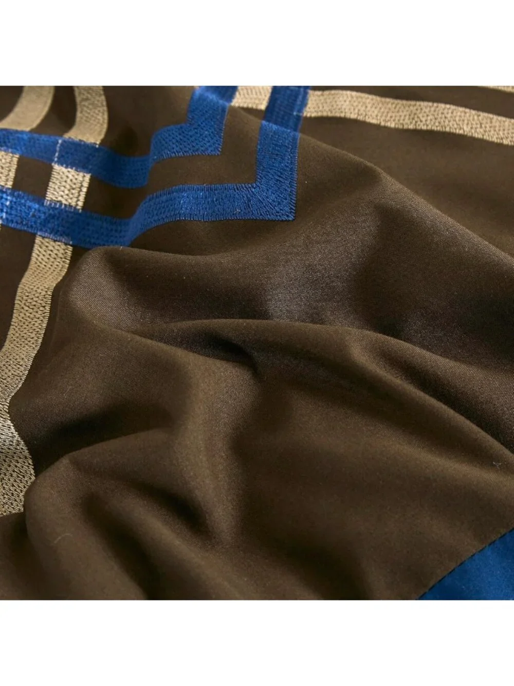 Modern 7-Piece Pleated Stripe Zigzag Comforter Set - California King